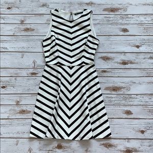 Zara Black and White Strip Dress